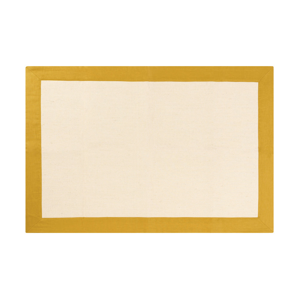 BRID Olika LINEN FRAME RUG 90×130