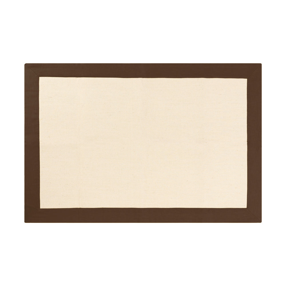 BRID Olika LINEN FRAME RUG 90×130