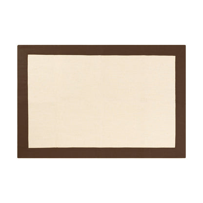 BRID Olika LINEN FRAME RUG 90×130