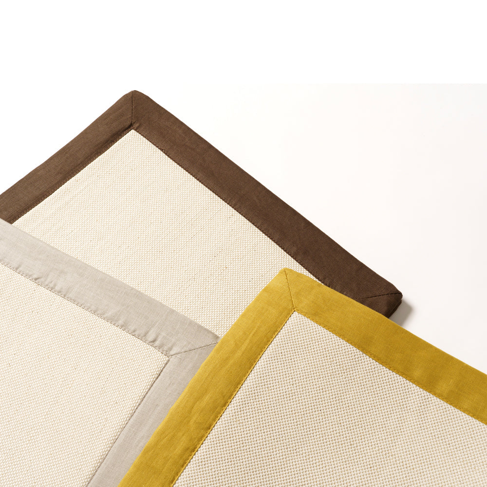 BRID Olika LINEN FRAME RUG 140×200