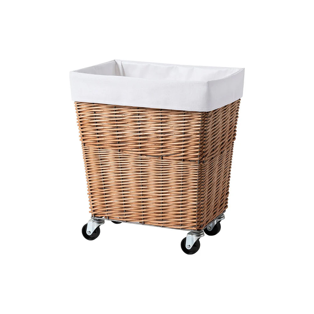 BRID WILLOW LAUNDRY BASKET with CASTER 34L