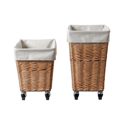BRID WILLOW LAUNDRY BASKET with CASTER 34L