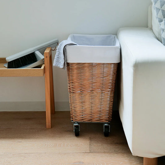 BRID WILLOW LAUNDRY BASKET with CASTER 34L