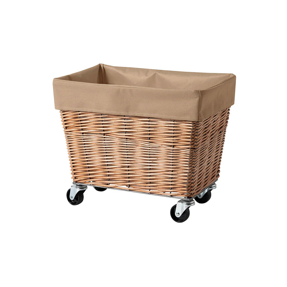 BRID WILLOW LAUNDRY BASKET with CASTER 28L