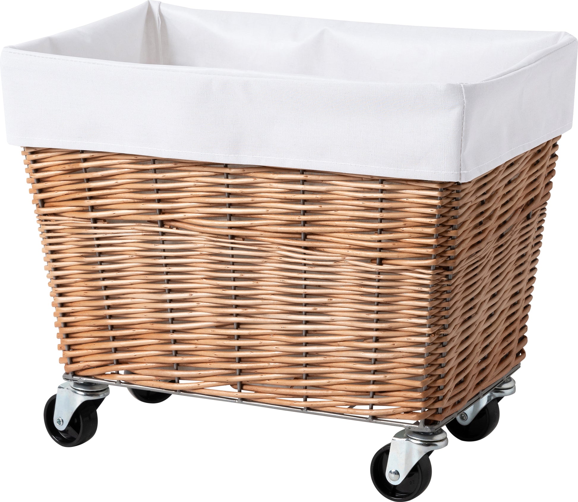 BRID WILLOW LAUNDRY BASKET with CASTER 34L