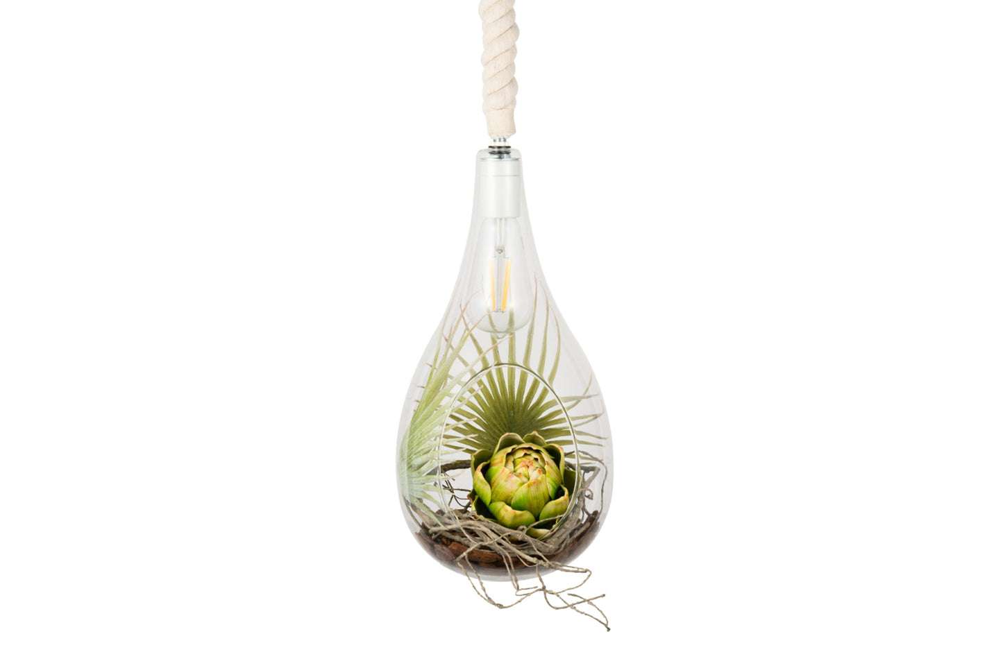 SWAN LIGHTING BOTANIC HANGING LIGHT with FAKEGREEN
