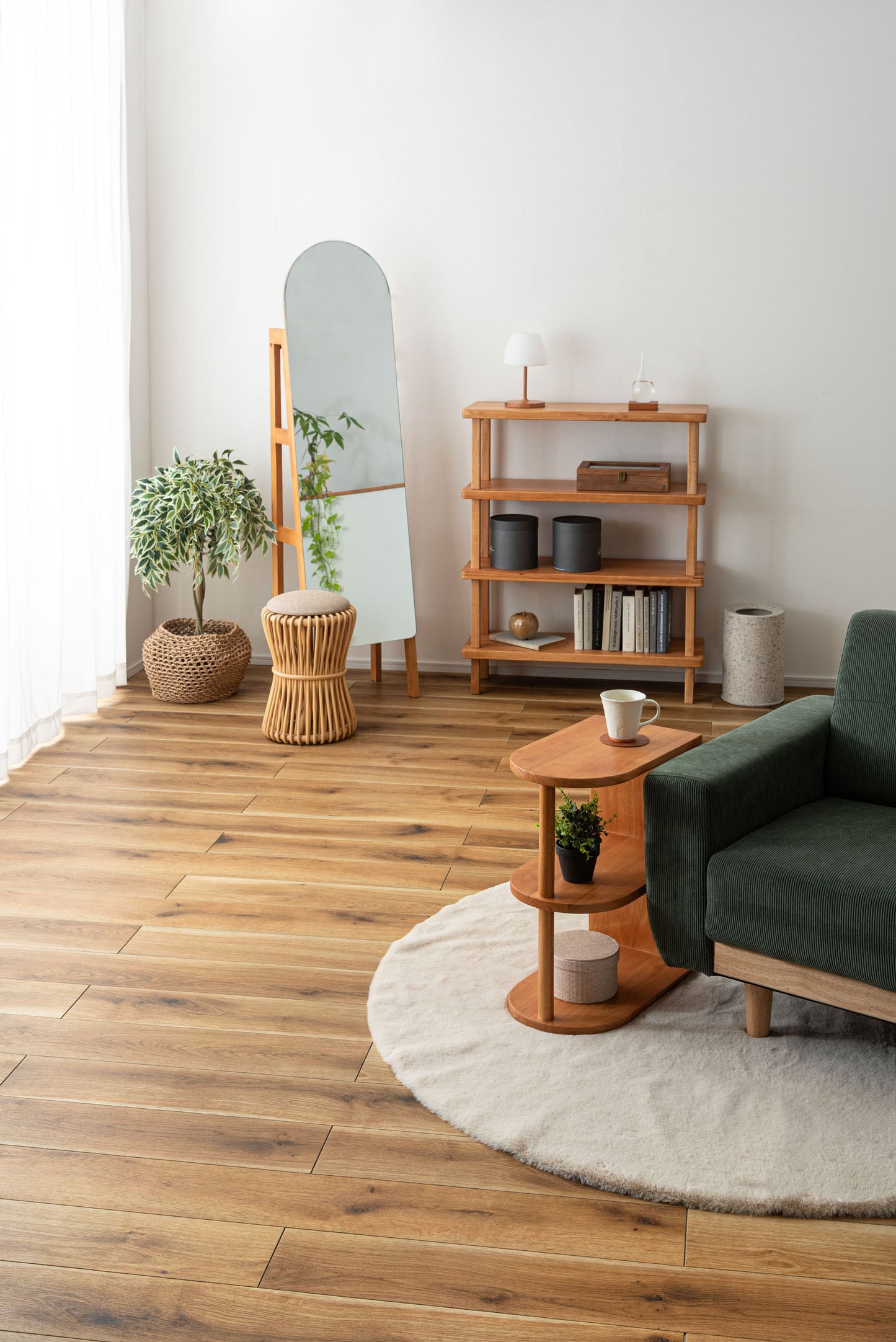 ROOMESSENCE 収納付きミラー HOW-507RBR