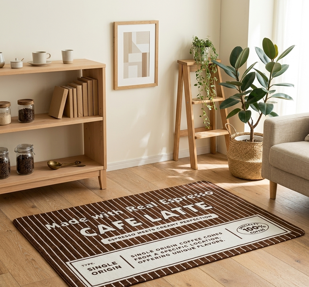 BRID LABEL RUG 90×130